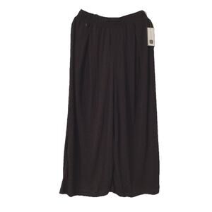 NWT Cable & Gauge textured Pants Brown Wide Leg Women L